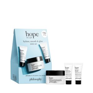 philosophy hydrate, smooth & glow mini set